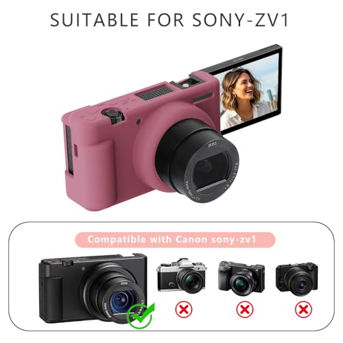 Funda de silicona para cámara Sony ZV-1 II roja miniatura 2