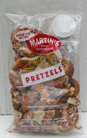 Martins Handmade Pretzels ORIGINAL 8 oz Bag (Pack of 3)