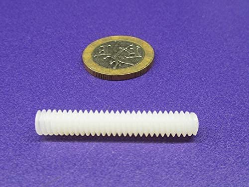 Nylon Flat Tip Set Screws Natural 1/4