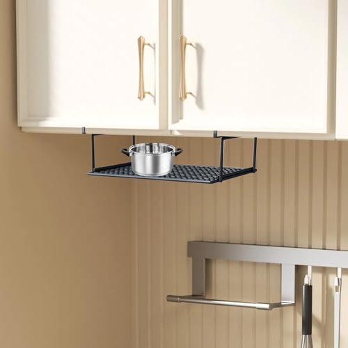 Under Shelf Basket - Metal Wire Rack, Adjustable Storage Tray | Retractable Slide-in Shelf With Hanging Feature, Organizer Basket For Cabinet Closet Entryway Kitchen Corner And Small Space Use - Image 3