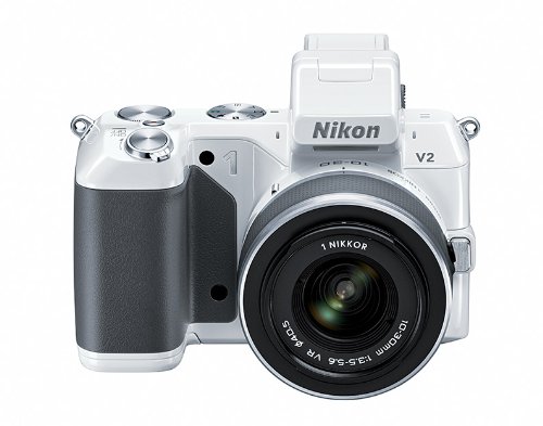 Nikon 1 V2 14.2 Mp Hd Digital Camera With 10-30Mm Vr 1 Nikkor Lens (White) #TOP3