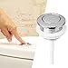 38mm Single Flush Toilet Push Button - Durable ABS Water Tank Flush Button for Easy Installation,1pc