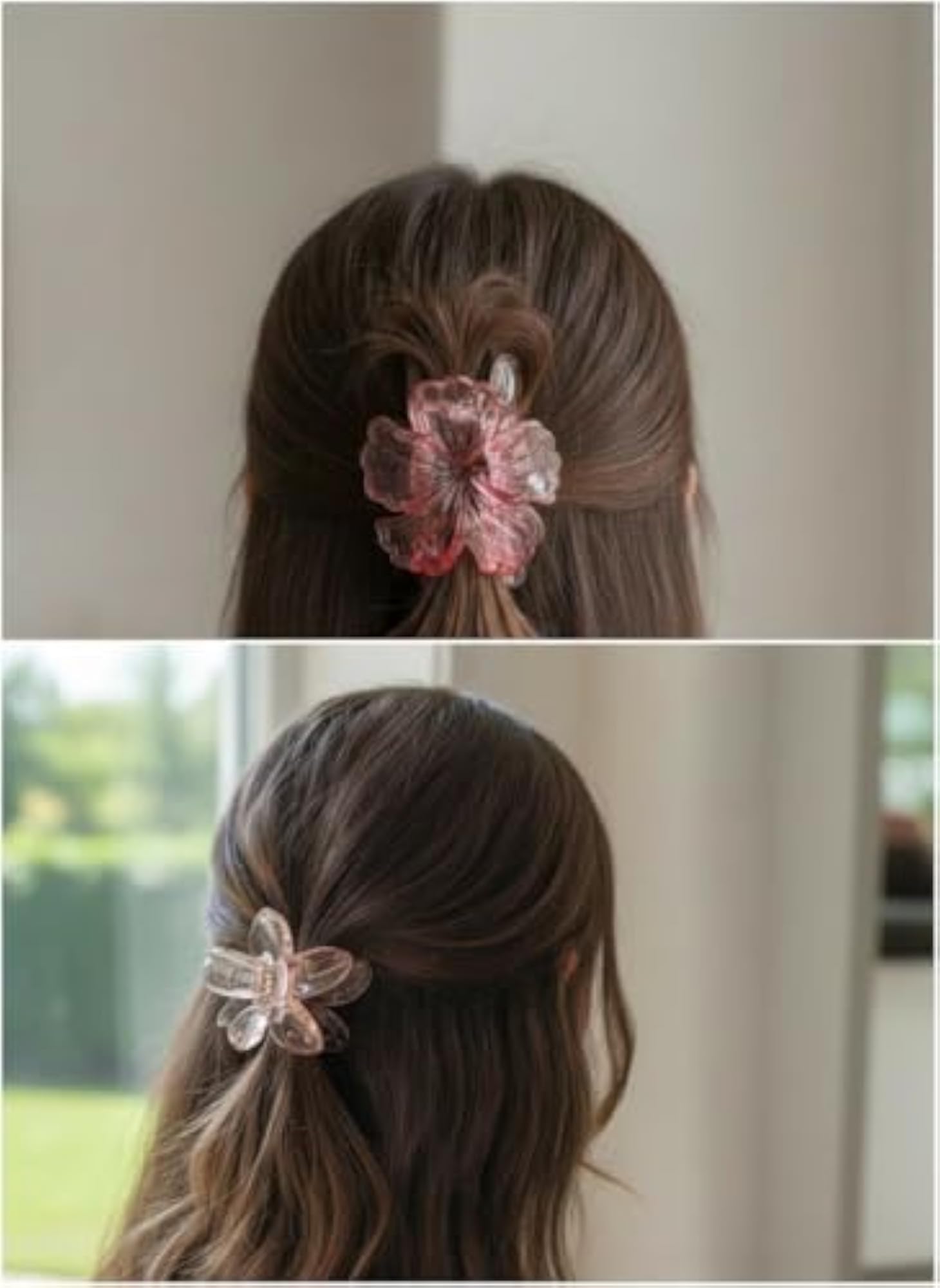 4 Pcs Colorful Flower Hair Claw Clips for Women & Girls