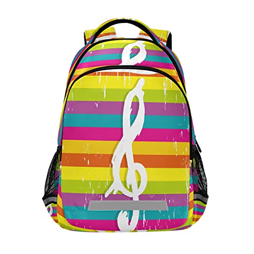 Sacs cartable à dos musique colorée Vnurnrn étudiants sac pour scolaire