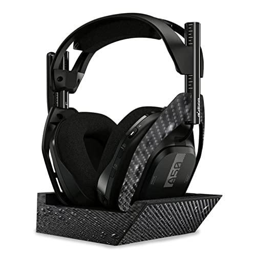 Image of MightySkins Carbon Fiber Skin Compatible with Astro A50 Wireless Headphones + Base Station (Gen 4) - Dewdrop | Protective, Durable Textured Carbon Fiber Finish | Easy to Apply | Made in The USA