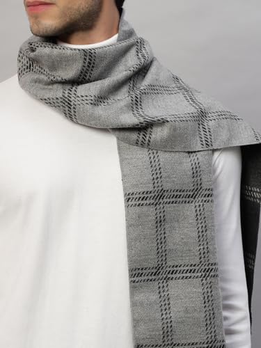 Image of Ravaiyaa - Attitude is everything Men's Reversible Stripe Pattern Winter Wool Scarf, Muffler 72 inchx12 inch Inch