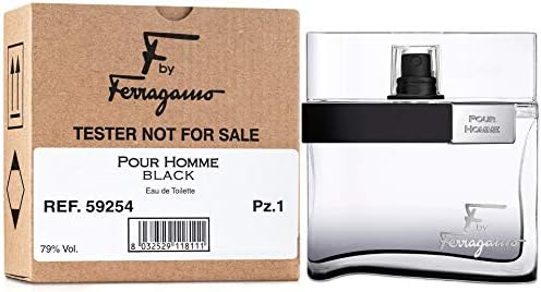 F by Ferragamo Black By Salvatore Ferragamo For Men Eau De Toilette Natural Spray, 3.4 Fl Oz/100 ml