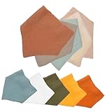 TOVINANNA 10Stücke Verstellbare für Saugfähige Doppellagige Geschirrhandtücher Unisex für Neugeborene mit Vielseitigem Design für Täglichen
