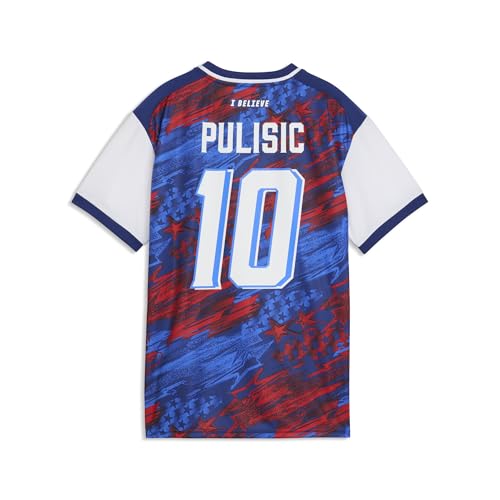 PUMA Unisex-Child Christian Pulisic 10 Passion Jersey, Elektro Blue- Red- White SS26, - image 3