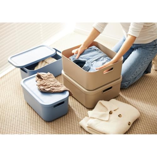 Boîte avec couvercle beige pour harmoniser le salon et la chambre - 3