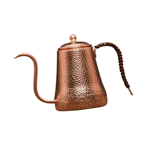 PEWETE グースネック ポアオーバー コーヒーケトル 電気コンロ用ティーケトル 人間工学に基づいたハンドル コーヒーティーポット キャンプ用コーヒーポット カフェ用, 500mL