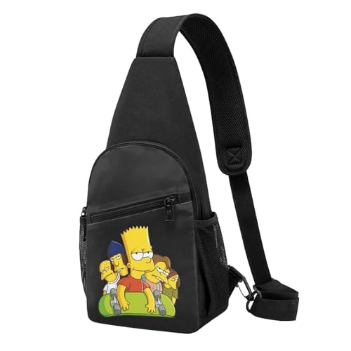 ボディバッグ ザ・シンプソンズ ショルダーバッグ 斜めがけ 肩掛け 大容量 通勤 通学 旅行 アウトドア 人気 スポーツバッグ メンズ レディース