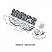Angel Wing Wrist Rest Ergonomic Memory Foam Wrist Rest for Computer Keyboard Mouse Set, Cute Gaming Keyboard Cushion Hand Support PU Leather Surface Anti-Slip Waterproof White Angel Wing