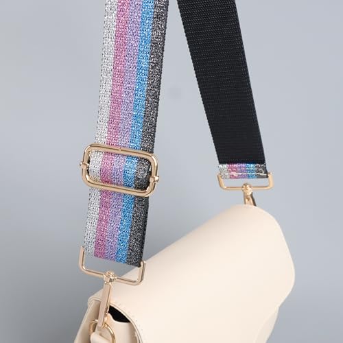 Image of chushui Woven Stripe Purse Straps,Replacement Crossbody Wide Shoulder Adjustable Strap for Bag Handbags