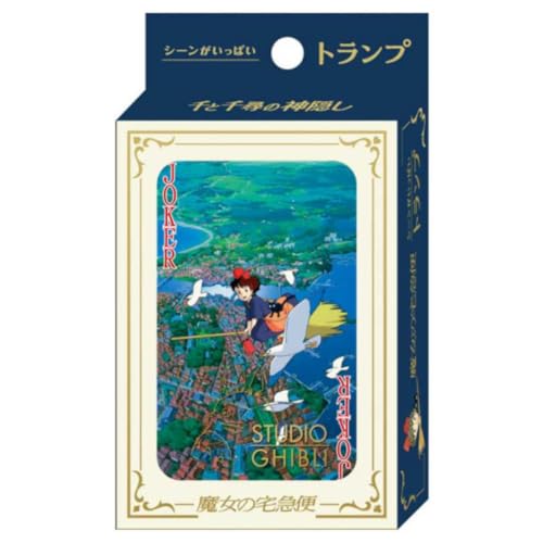 Baraja de poker con escenas de la película Kiki's Delivery Service