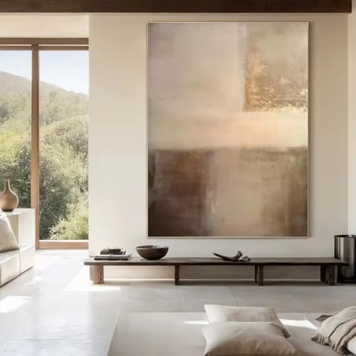 Tableau sur toile pour salon paysage d'arbres abstrait chic - 2