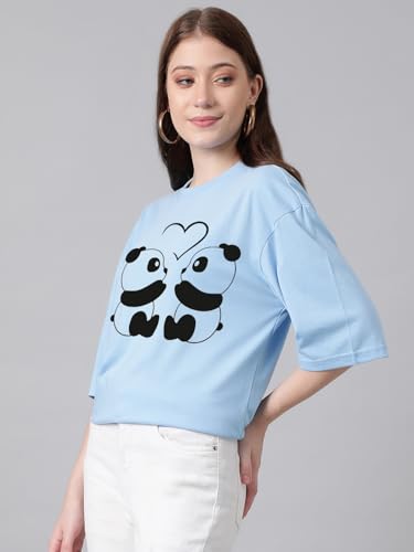 Image of KOTTY Women's Graphic Printed T-Shirt - Soft Cotton Blend Tee for Everyday Style