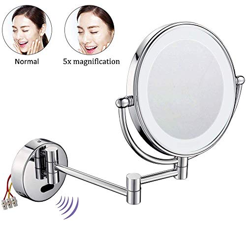 Miroirs de maquillage de salle de bains avec induction pour éviter les traces