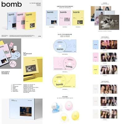 ILLIT - 3rd Mini Album bomb MAGIC BOMB ver. Lenticular Photobook R + Sticker + Poster + Photocard