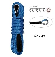 Algopix Similar Product 13 - Synthetic Winch Rope 14 x 48 Winch