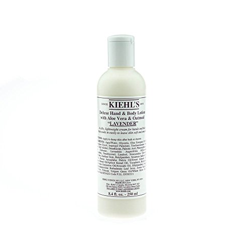 Kiehls 04453328603 Deluxe Hand And Body Lotion With Aloe Vera And Oatmeal - Lavander - 250Ml-8.4Oz #TOP13
