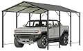 Aoxun 10x15 FT Metal Carport, Heavy Duty Carport Canopy with Reinforced Frame and Enhanced Base, Outdoor Car Canopy for Pickup Trucks, Cars, SUVs, Tractors and Boats