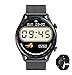 Aliwisdom Smartwatch per Uomo Donna, 1,36'' HD Rotondo Smart Watch con chiamate Bluetooth e promemoria Whatsapp, Fitness Tracker Impermeabile Orologio Fitness per iPhone Android (Nero)