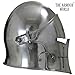 THE ARMOUR WORLD Steel Medieval Visored Barbute Helm Armor SCA LARP Replica Costume[Barbuta Viking Battle Knight Helmet