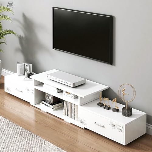 Meuble TV extensible moderne pour gagner de la place et ranger votre matériel de salon - 2