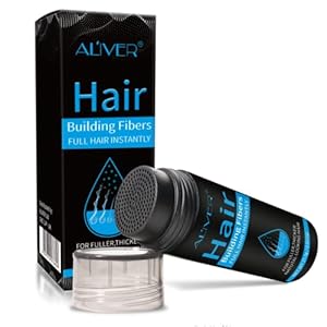 Capillaire vezels, met applicator, versterkingsvezels, KeRatin, natuurlijke haarvezels, haarverwijderaar, poederspray (zwart)