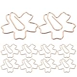 Conception raffinée : Fabriqués en alliage d'aluminium, ces clips présentent une forme de fleur de cerisier orientale avec finition rose doré élégante, robustesse et style pour touche décorative sur vos supports