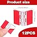 LIQWEI 12 Pcs Acrylic Small Hinges, Self Adhesive Continuous Hinge Aquarium Lid Hinge, Folding Hinges Tools Piano for Cabinet Drawer Furniture DIY Display 35x25 mm
