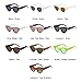 QXAGYUMB Popular Fashion Women's Luxury Sunglasses Retro Teal UV400 Men(Black grey)