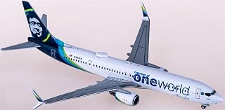 FloZ for Geminijets for Alaska Airlines for Boeing 737-900ER N487AS Member of oneworld 1:400 Airplane Pre-Built Model