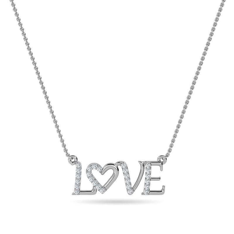 Image of KISNA JEWELS 14K BIS Hallmark Pure White Gold & SI Real Diamond Pendant for Women