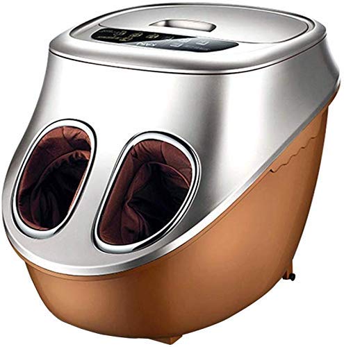 YGB Spa Foot Bath Massager Foot Bath Double Foot Bath Automatic Massage Foot Machine House Temperature Foot Bath Suitable for Friends Foot Baths and masseurs with Heating (Color: Gold Size: 55