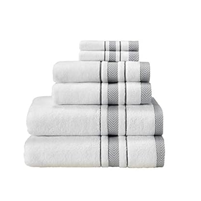 Enchante Home 6-teiliges Luxus-Plüsch-Handtuch Set für Zuhause & Spa – saugfähig, 100% türkische Qualität Baumwolle…