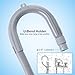 Elyfree 10ft Washing Machine Drain Hose, Universal Drain Hose Extension Kit for Washer, Dishwasher, Flexible Discharge Hose for LG/GE/Samsung, Fit up to 1-1/2 Inch Drain Outlets (10)