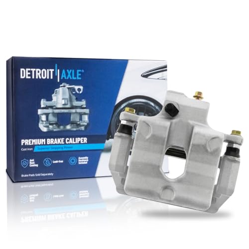 Image of Detroit Axle - Rear Right Brake Caliper for 2008-2014 Cadillac CTS Brake | Code JE5 Disc Brake Caliper w /Bracket 2009 2010 2011 2012 2013 Replacement Passenger Side Assembly
