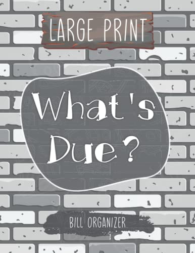 What's Due Bill Organizer: Budget Planner & Monthly Bill Organizer with 12 Envelopes and Pockets. Expense Tracker Notebook and Financial Planner ... New Open Shop Receipts, Bills, and Invoices