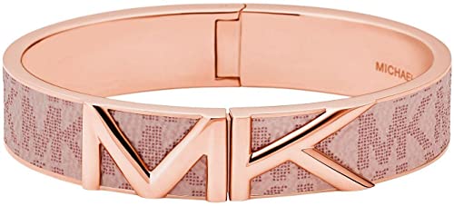 Michael Kors Pulsera de Acero Inoxidable en Oro Rosa para Mujer, MKJ7722791