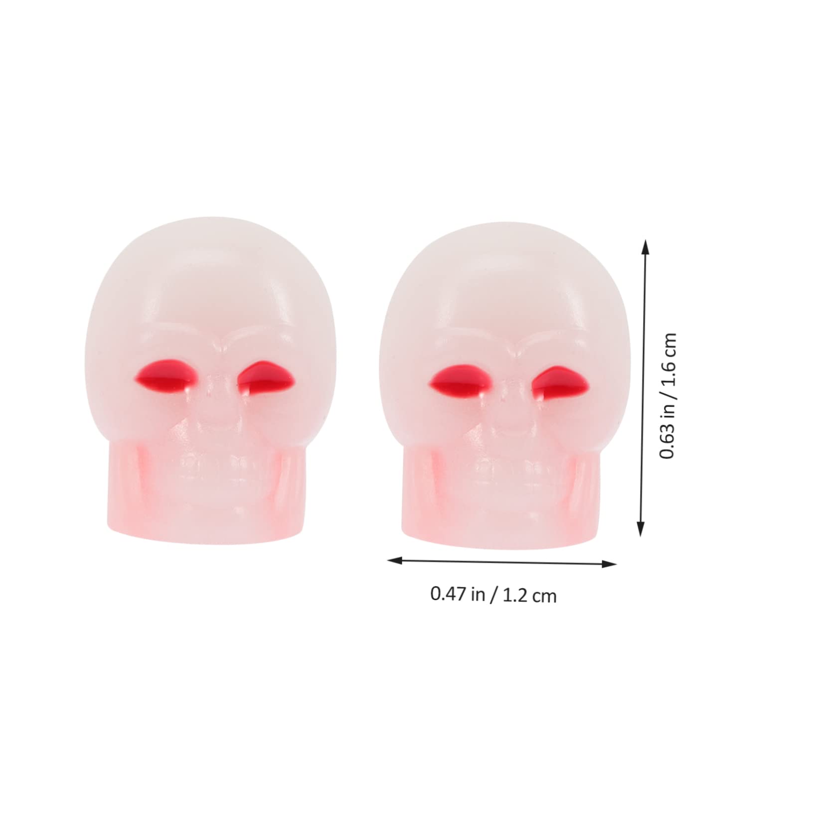 SOLUSTRE Lot De 3 Bouchons De Valve De Pneu Fluorescents Motif Tête De Mort pour Voiture Vélo Joint 40 Pièces X 3