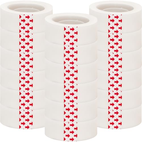 18 Rolls Invisible Tape Refill 3/4 Inch X 1000 Inches Matte Tape for Dispenser Refill 1 Inch Core Magic Tape for Office Home School Supplies Correction Labeling Gift Wrapping Tape Roll