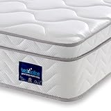 BEDZONLINE Box Top Tranquility Premium-Matratze, 91 cm, fortschrittlicher Hydroschaum und atmungsaktiver Schichtschaum, perfekt für ungestörten Schlaf, vakuumversiegelte Lieferung