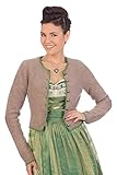 Strickjacke Damen Trachten Strickjacke - AMRUM - schwarz, beige, Größe XL