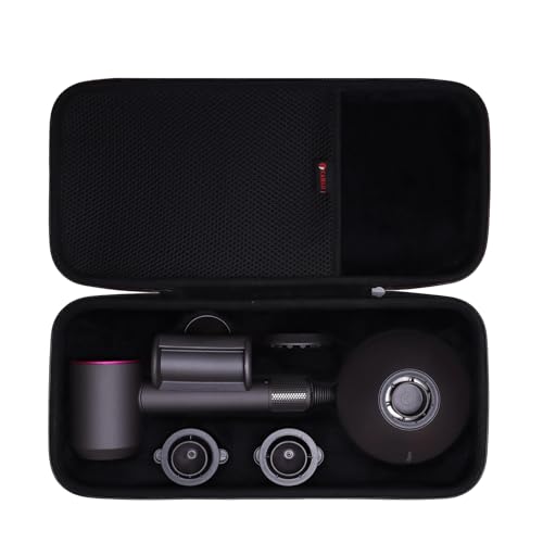 Coque rigide compatible avec sèche-cheveux Dyson Supersonic étui noir antichoc