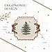 Spode Christmas Tree Ribbons Square Platter with Bow Handles - 11-Inch Holiday Serving Plate for Desserts, Appetizers, & Treats - Festive Christmas Dinnerware with Gold Accents - Dishwasher Safe
