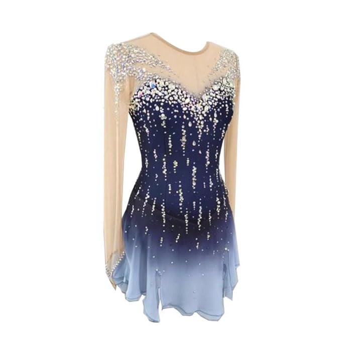 JRUIA Women's Figure Skating Dress Girls' Ice Skating Clothing Elasticity Adults Professional Gymnastics Dance Costumes