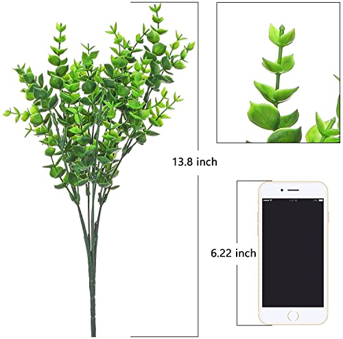 Momkids 4 Bundles Artificial Plants Flowers Outdoor Fake Boxwood For Decoration Never Fade Uv Resistant Greenery Bushes For Home Balcony Patio Garden Farmhouse Decor #TOP5