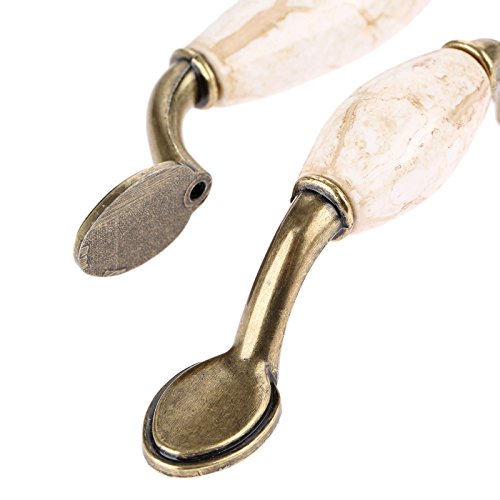 Perillas de armario vintage y tiradores antiguos de cerámica para cajones de cocina 2